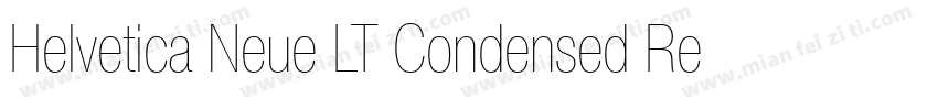 Helvetica Neue LT Condensed Regular字体转换